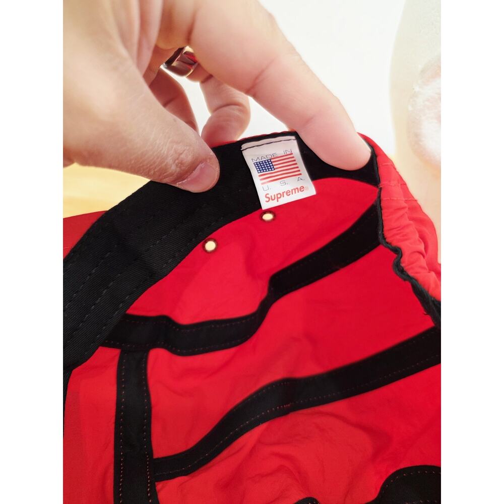 Supreme Red Runner 5 Panel Hat Cap Medium - image 5